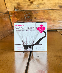 Hario V60 01 Glass Dripper - Shoe Lane Coffee