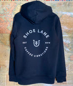 Load image into Gallery viewer, Unisex Hoodie (Black) - Shoe Lane Coffee
