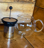 Load image into Gallery viewer, Bodum Assam Glass / Cork Teapot 1L - Shoe Lane Coffee

