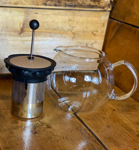 Bodum Assam Glass / Cork Teapot 1L - Shoe Lane Coffee