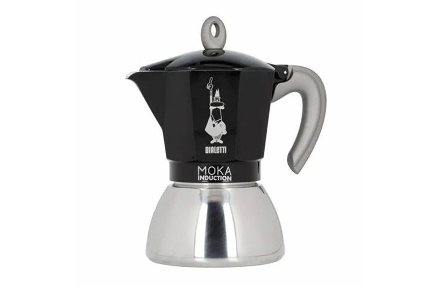 Moka pot shop on induction stove